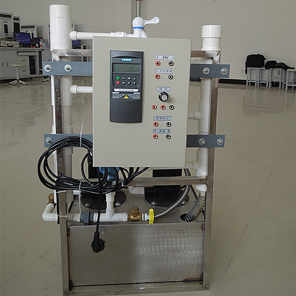 變頻恒壓供水PLC模型實驗臺(圖1) 變頻恒壓供水PLC模型實驗臺,空間機構動作方案示教實驗臺