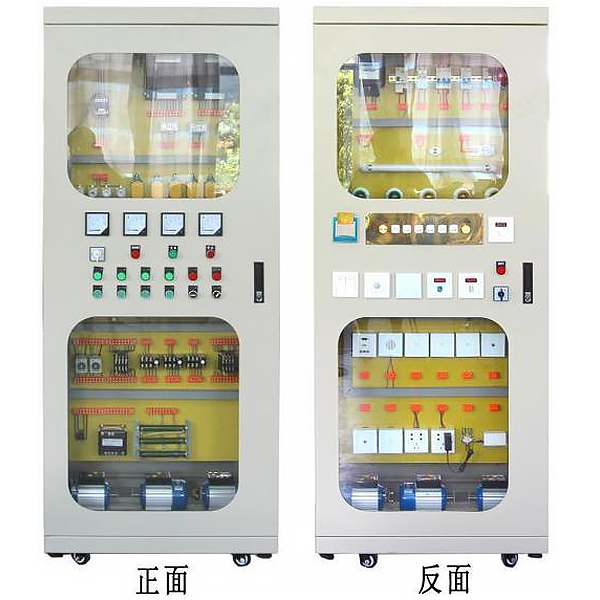 智能樓宇電氣控制線路實訓臺(圖1) 智能樓宇電氣控制線路實驗臺,高壓器件構(gòu)造實驗裝置